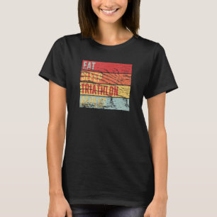Triathlon Racing Retro For A Triathlet T-Shirt