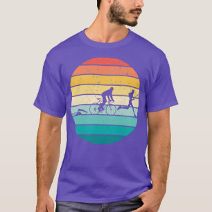 Triathlon retro swim bike run 703 triathlon lover  T-Shirt