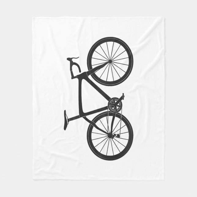 Triathlon Road Bike T Shirt Bicycle Rider Gift Cyc Fleece Blanket (Front)