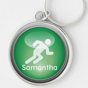 Triathlon RUN Customised Keychain