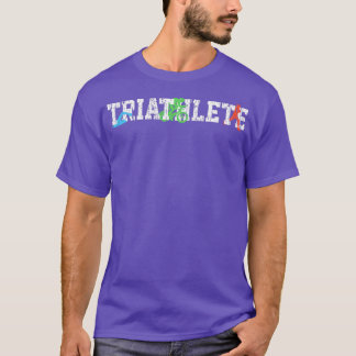 Triathlon Running Swimming Biking 2 T-Shirt