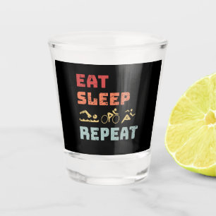 Triathlon Shot Glass