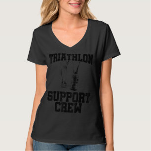 Triathlon Support Crew Running Cycling Swimming Tr T-Shirt