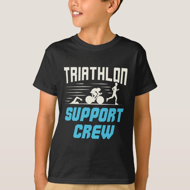 Triathlon Support Crew T-Shirt (Front)