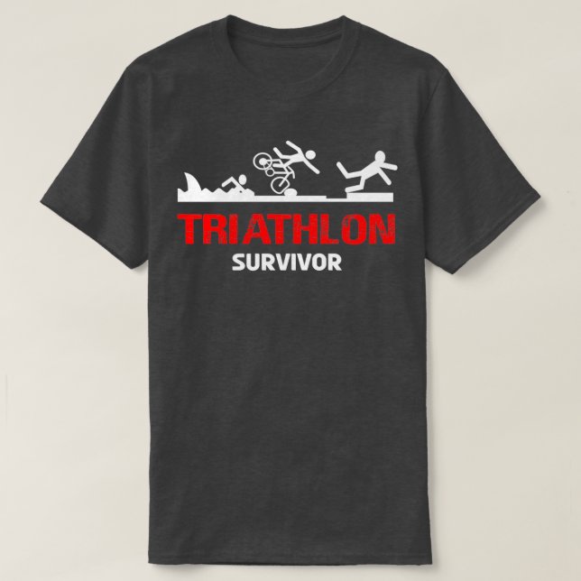 Triathlon Survivor 2 T-Shirt (Design Front)