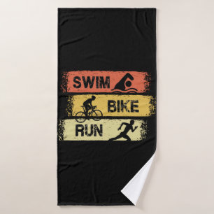 Triathlon - Swim Bike Run Bath Towel