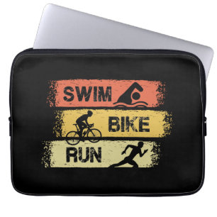 Triathlon - Swim Bike Run Laptop Sleeve