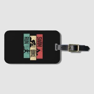 Triathlon - Swim Bike Run Luggage Tag