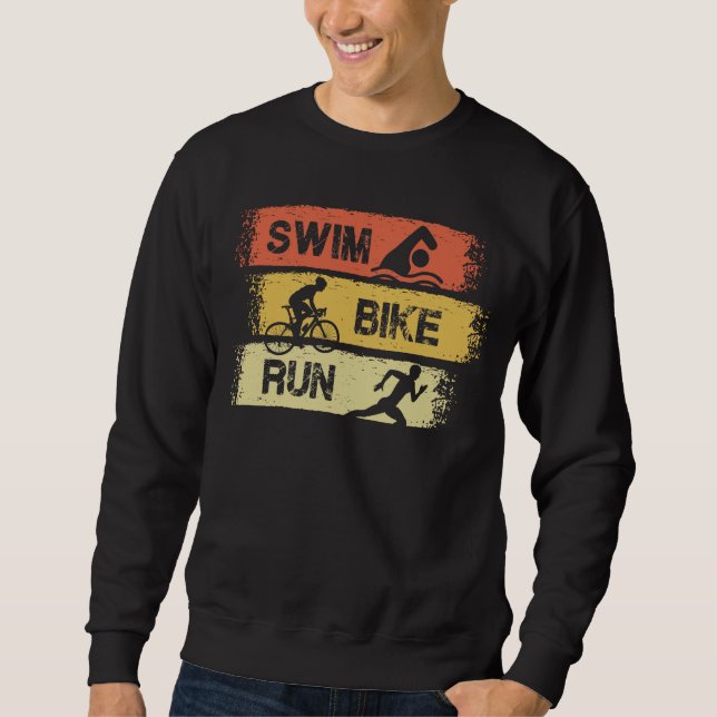 Triathlon - Swim Bike Run Sweatshirt (Front)