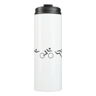 Triathlon swim bike run thermal tumbler