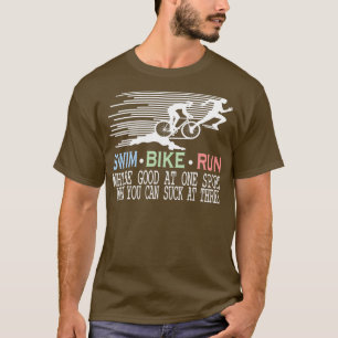 Triathlon Swim Bike Run Triathlete 14 T-Shirt