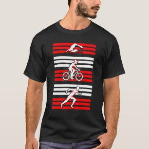 Triathlon Swimming Biking Running Sports Enthusias T-Shirt