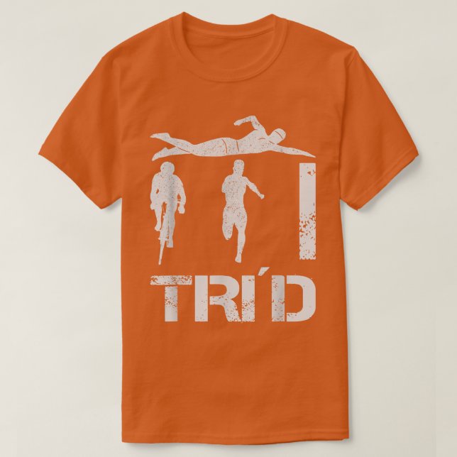 Triathlon Swimming Cycling Running 1367 T-Shirt (Design Front)