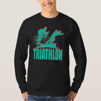 Triathlon Swimming Cycling Running Triathlon T-Shirt