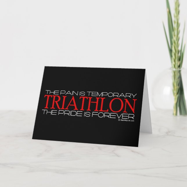 Triathlon – The Pride is Forever Card (Front)