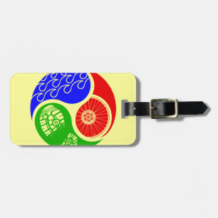 Triathlon TRI Yin Yang Luggage Tag