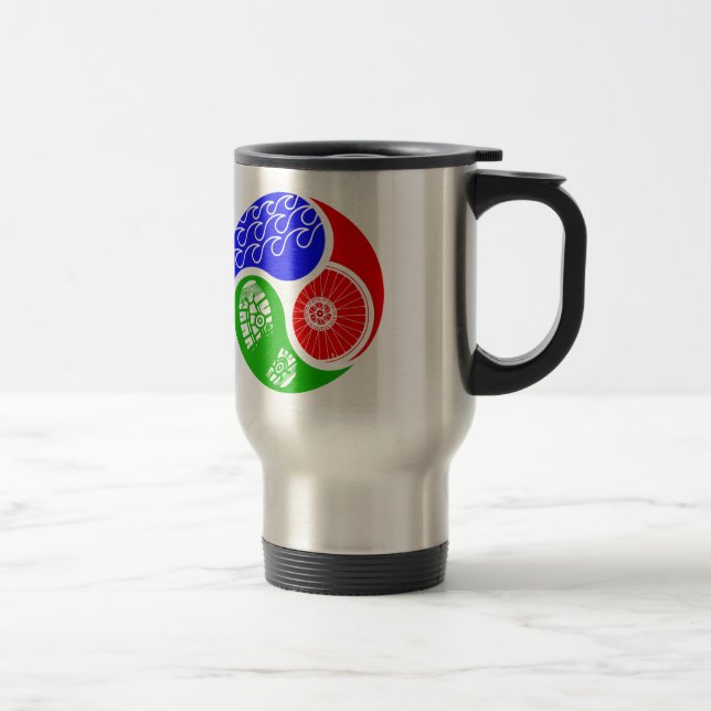 Triathlon TRI Yin Yang Travel Mug (Right)