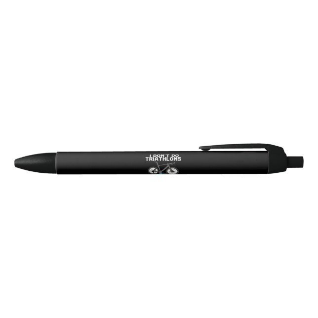 Triathlon Triathlete Black Ink Pen (Top)