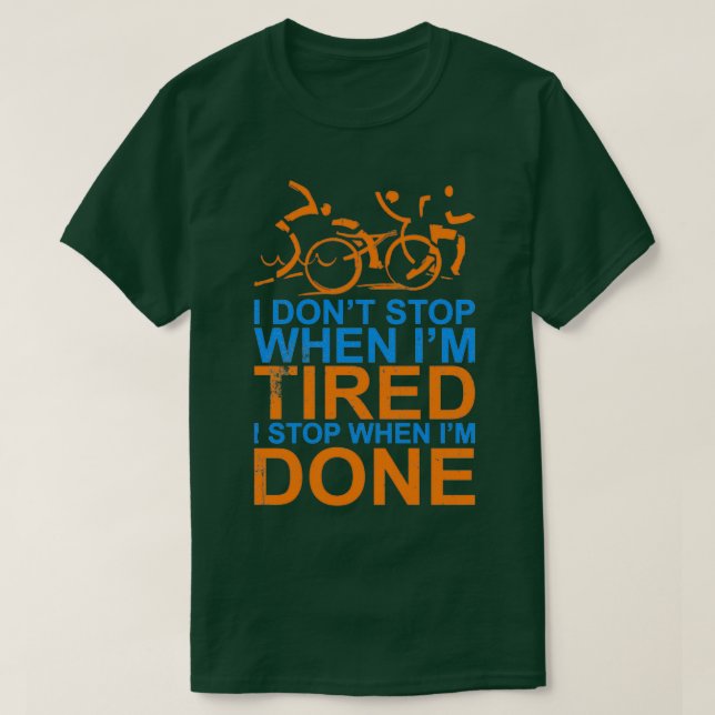 Triathlon Triathlete Gift Idea 5 T-Shirt (Design Front)