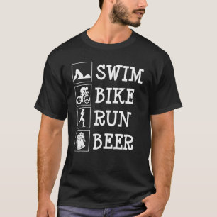 Triathlon Triathlete Race Multisport  Swim Bike Ru T-Shirt