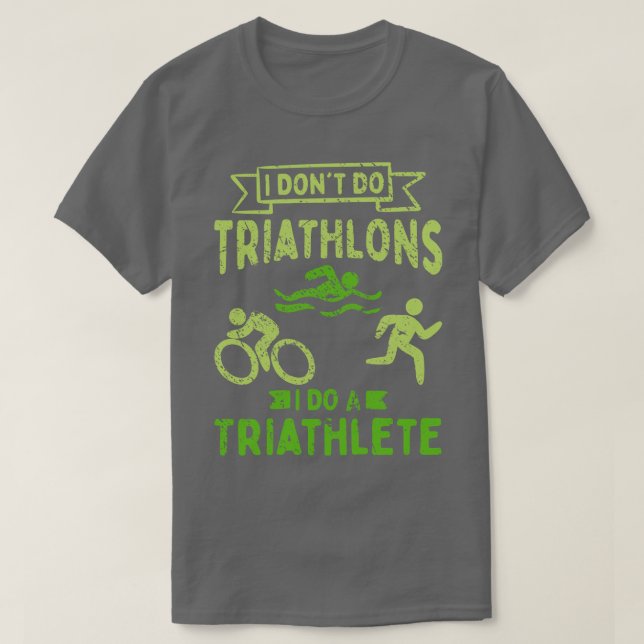 Triathlon Triathlete T-Shirt (Design Front)