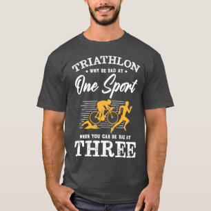Triathlon triathlon bike triathletes bike swim run T-Shirt
