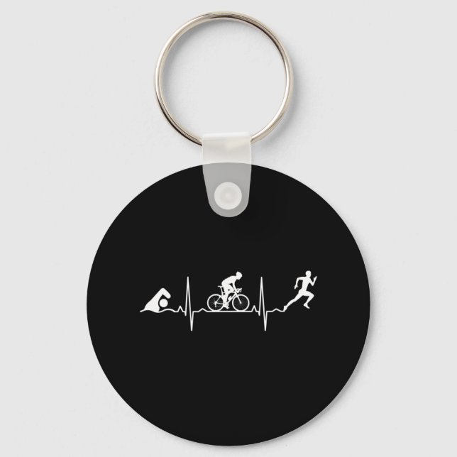 Triathlon - Triathlon Heartbeat Key Ring (Front)