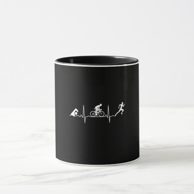 Triathlon - Triathlon Heartbeat Mug (Center)