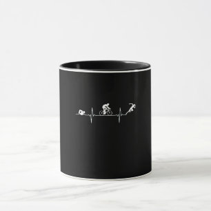 Triathlon - Triathlon Heartbeat Mug