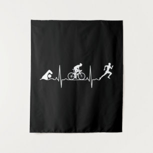 Triathlon - Triathlon Heartbeat Tapestry