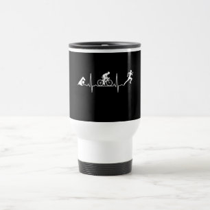 Triathlon - Triathlon Heartbeat Travel Mug