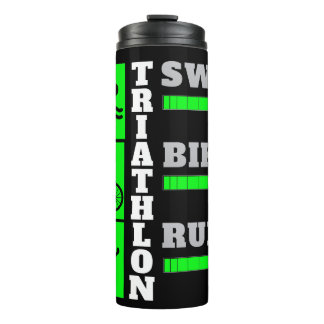 Triathlon Triumph: Swim, Bike, Run acesories sport Thermal Tumbler