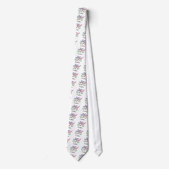 Triathlon unique logo best seller! tie (Front)