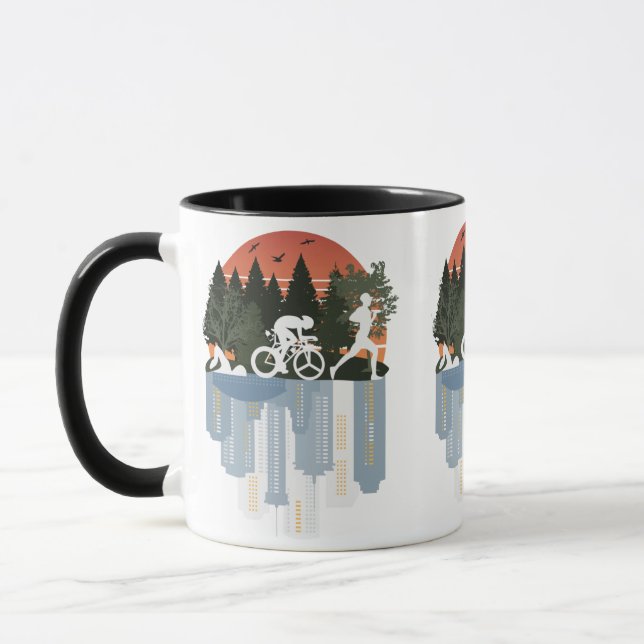 Triathlon, wonderful nature mug (Left)