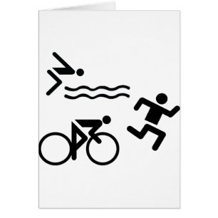 Triatholon - running swimming cycling