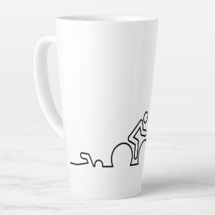 Triatlon. Swimming, cycling and running. Latte Mug