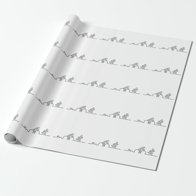 Triatlon. Swimming, cycling and running. Wrapping Paper (Unrolled)