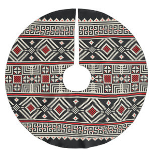 Tribal Abstract Pattern Brushed Polyester Tree Skirt