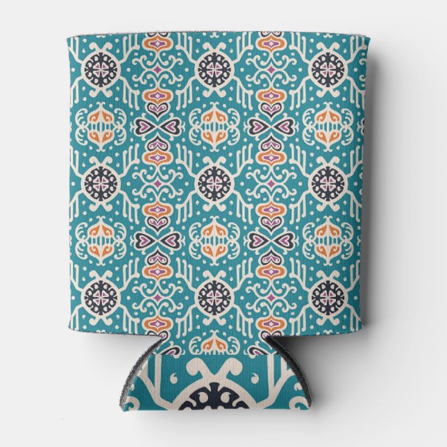 Tribal African Aztec Seamless Pattern Can Cooler (Front)