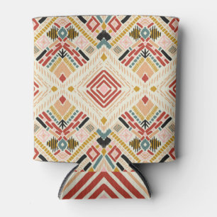 Tribal African Chevron Aztec Pattern Can Cooler