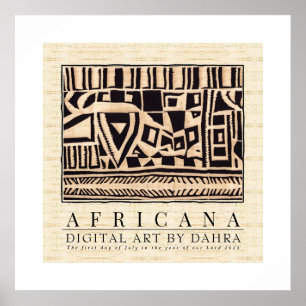 TRIBAL AFRICAN POSTER