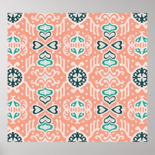 Tribal African, Seamless Aztec Pattern. Poster