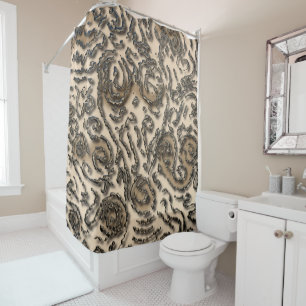 Tribal Alien Abstract Shower Curtain
