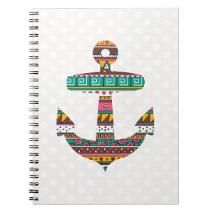 Tribal Anchor Spiral Notebook