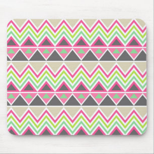 Tribal andes aztec chevron zigzag triangle zig zag mouse pad
