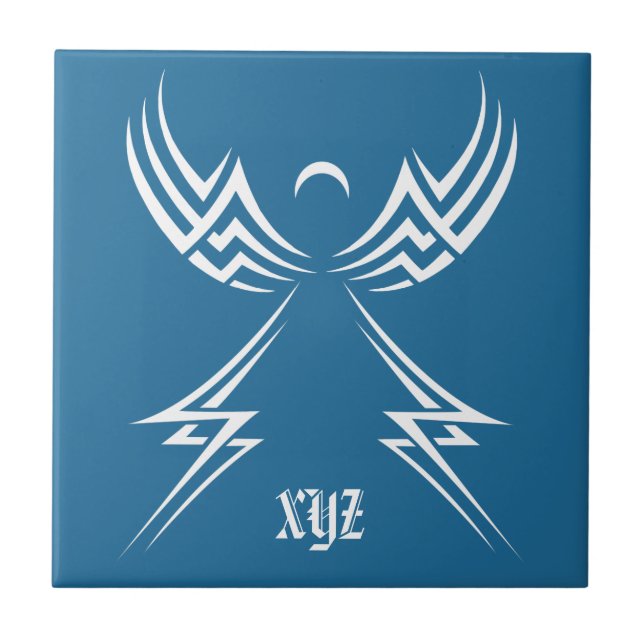 Tribal Angel custom colour tiles (Front)