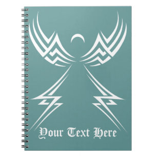 Tribal Angel custom notebook