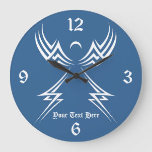 Tribal Angel custom wall clock