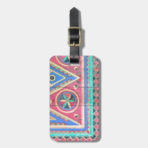 Tribal Arabian Najd Door Travel Bag Tag