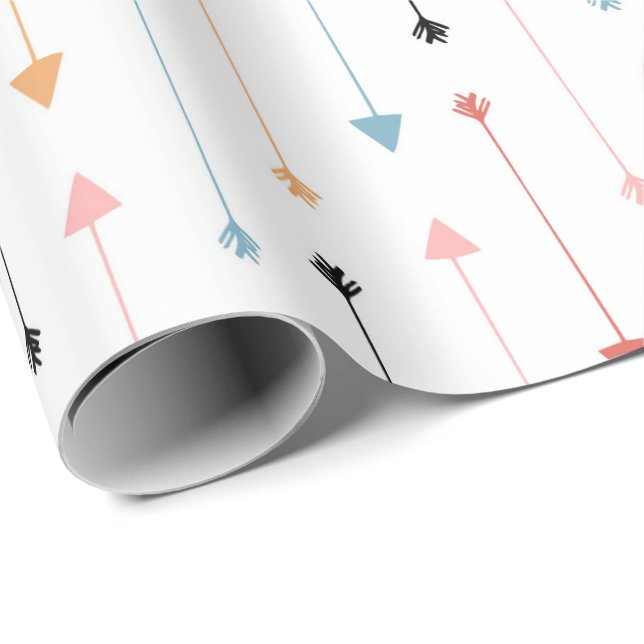Tribal arrows pattern party wrap wrapping paper (Roll Corner)